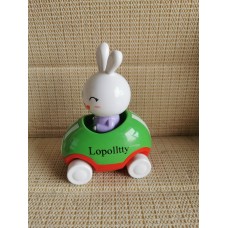 Lopolltty Adventures Little Buggy Vehicle Preschool Toy for Ages 3 and Up (Rabbit in Helicopter)