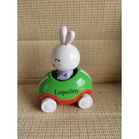 Lopolltty Adventures Little Buggy Vehicle Preschool Toy for Ages 3 and Up (Rabbit in Helicopter)
